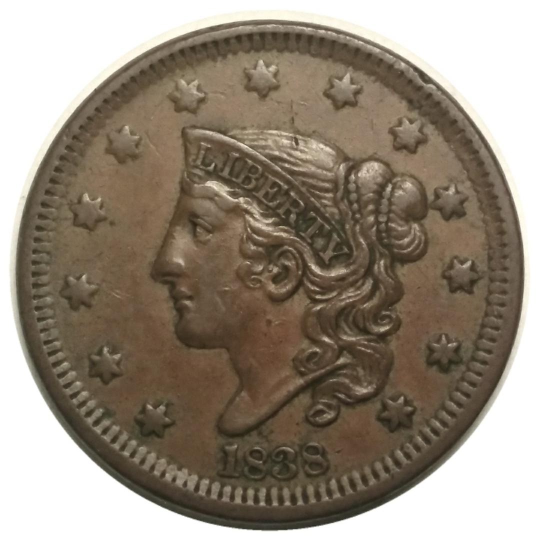 1838-1c-Coronet-Head-Large-Cent-#6